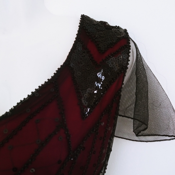 Maroon and black maxi dress - Picture 1 of 5
